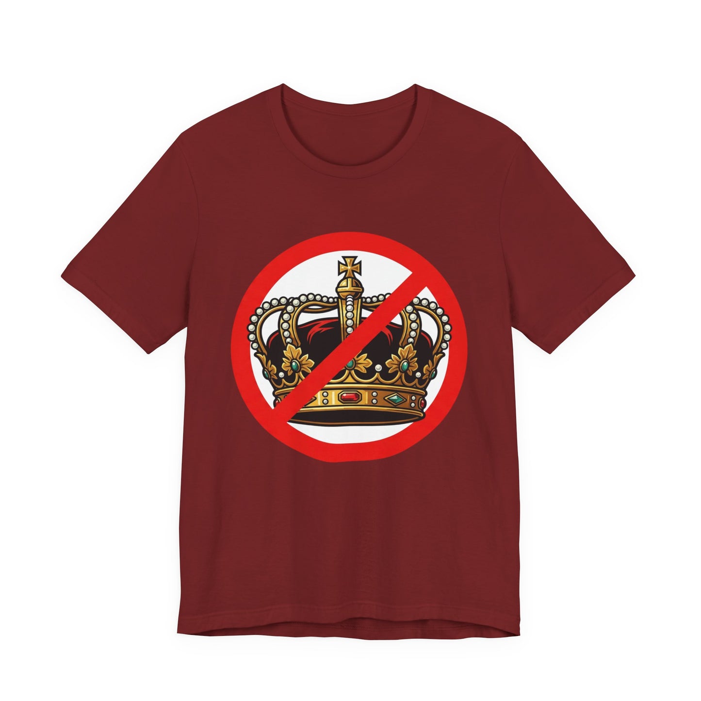 No Kings T-Shirt — Anti-Monarchy Crown Symbol Graphic Tee