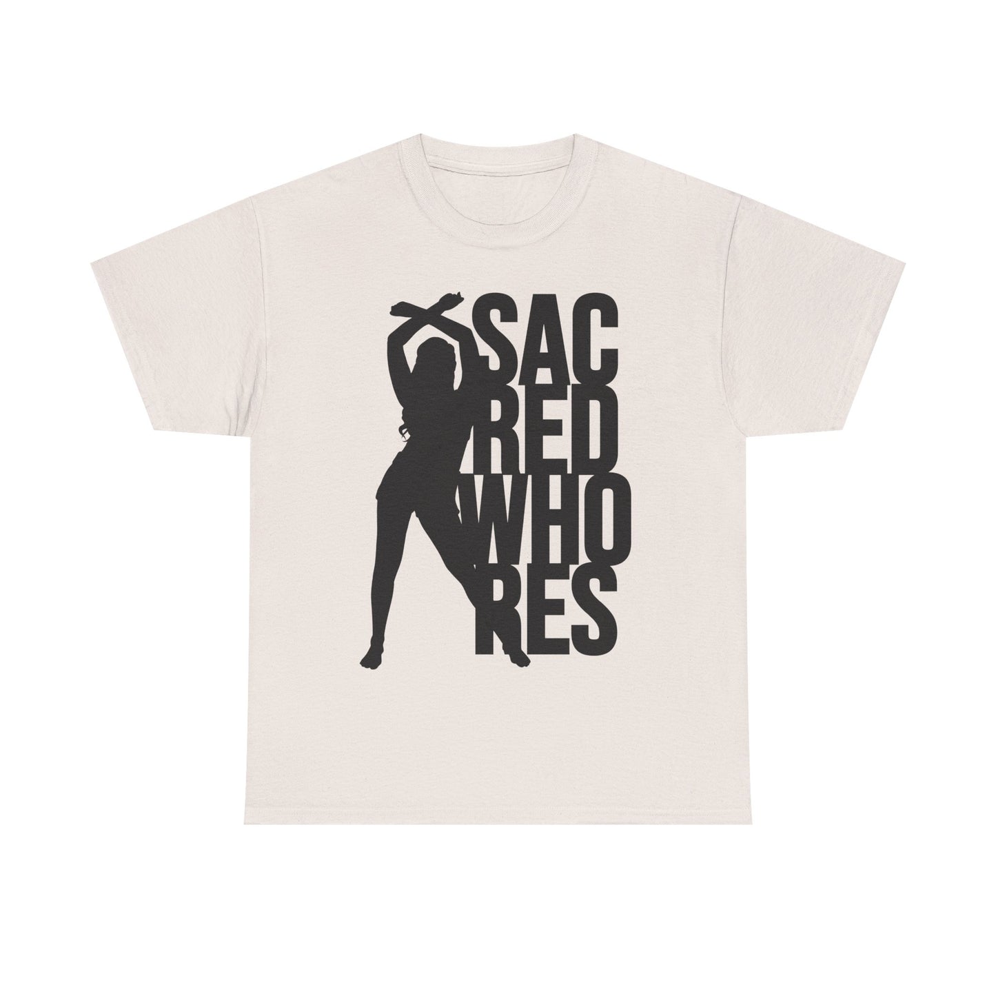 Sacred Whores Graphic Tee — Bold Silhouette Statement Shirt