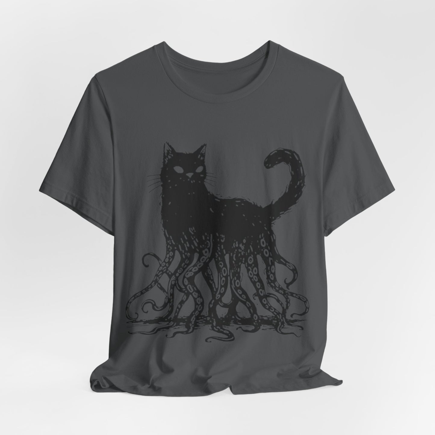 OctoCat Original T‑Shirt — Black Ink Mythical Cat with Octopus Tentacles Graphic Tee