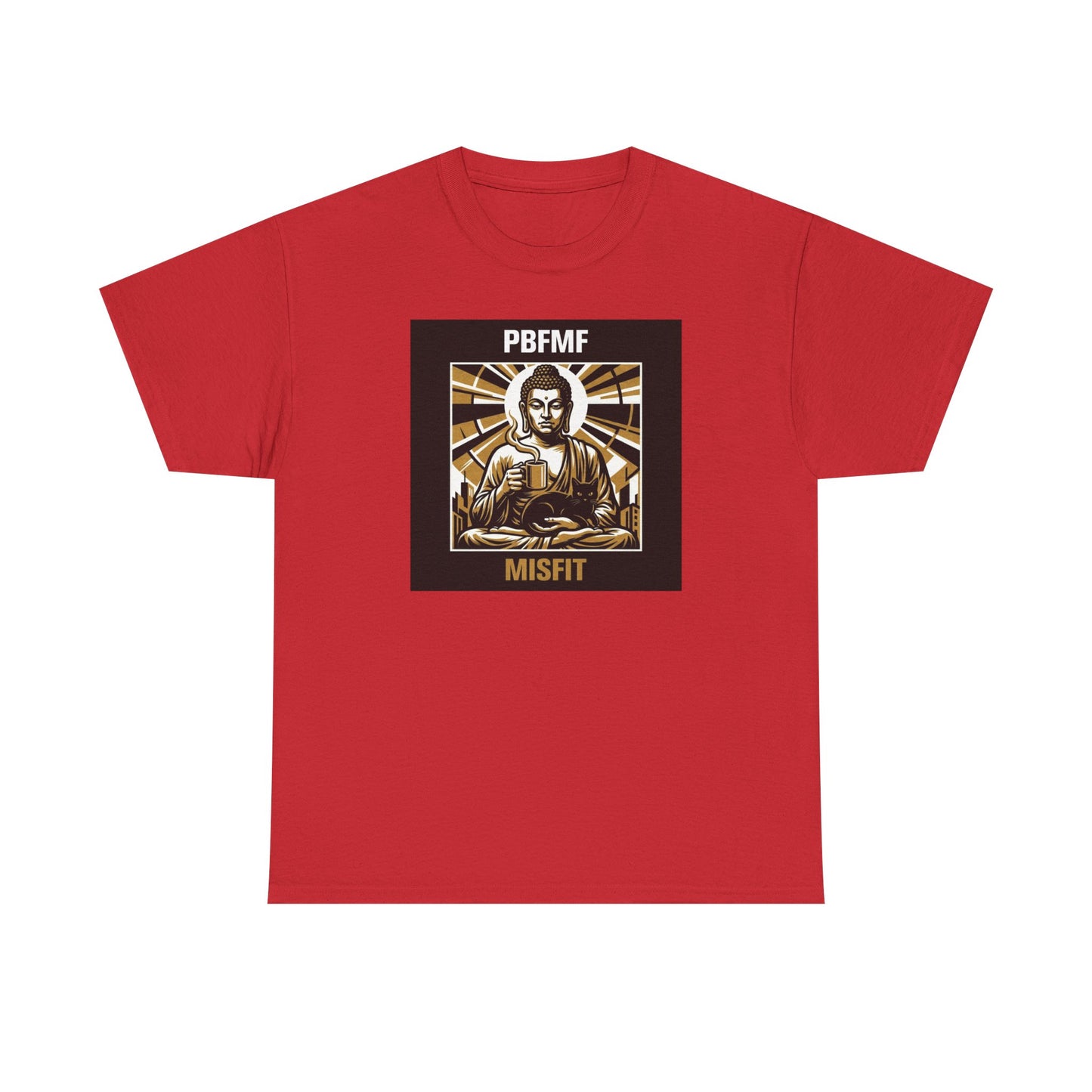 PBFMF - Twigs - Misfit Buddha Graphic Tee — 'PBFMF' Streetwear Mental Health-Inspired T-Shirt