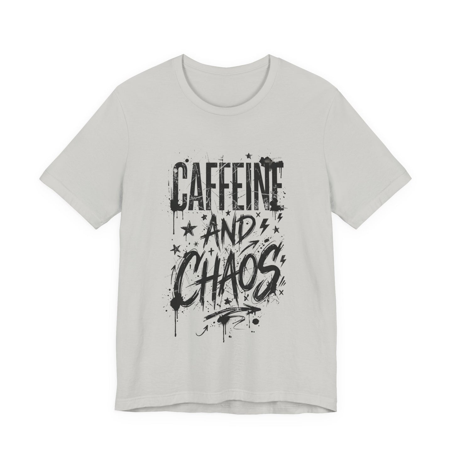 VOID - Caffeine and Chaos Version 2 T-Shirt — Funny Coffee Lover Graphic Tee