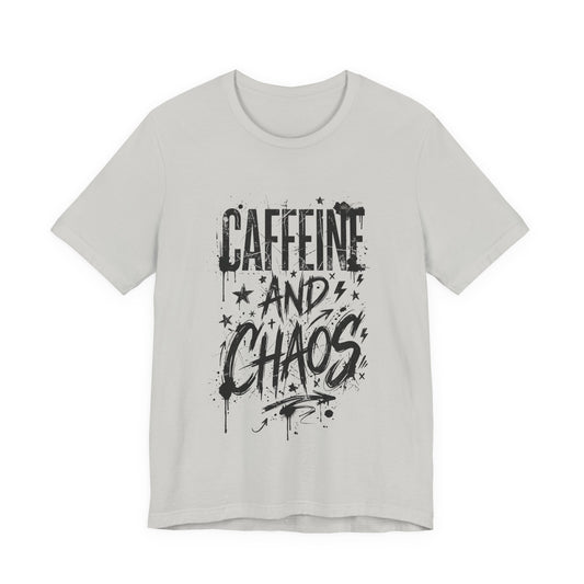 VOID - Caffeine and Chaos Version 2 T-Shirt — Funny Coffee Lover Graphic Tee