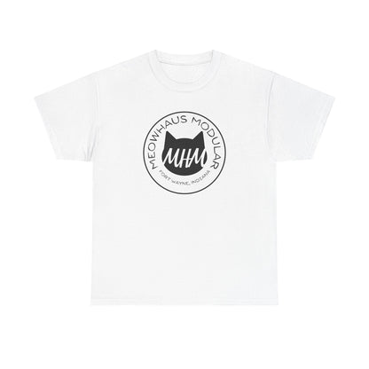Meowhaus Modular Graphic Tee — Circular Logo Cat Design