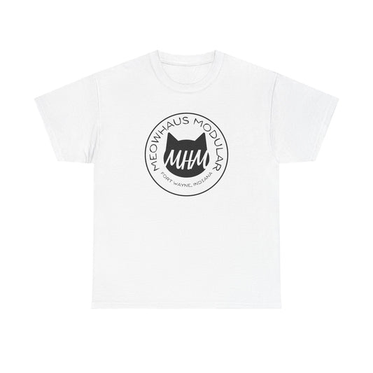 Meowhaus Modular Graphic Tee — Circular Logo Cat Design