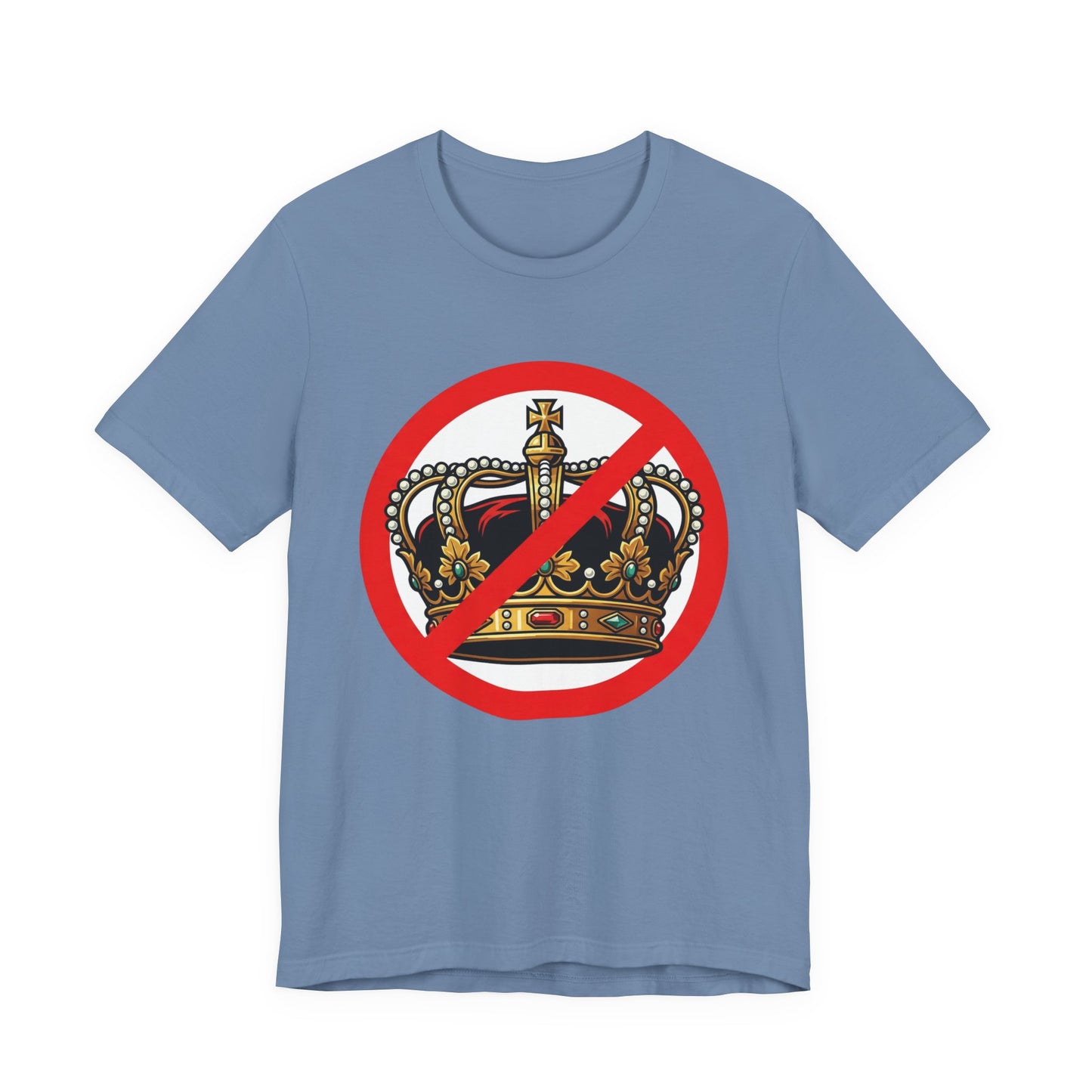 No Kings T-Shirt — Anti-Monarchy Crown Symbol Graphic Tee
