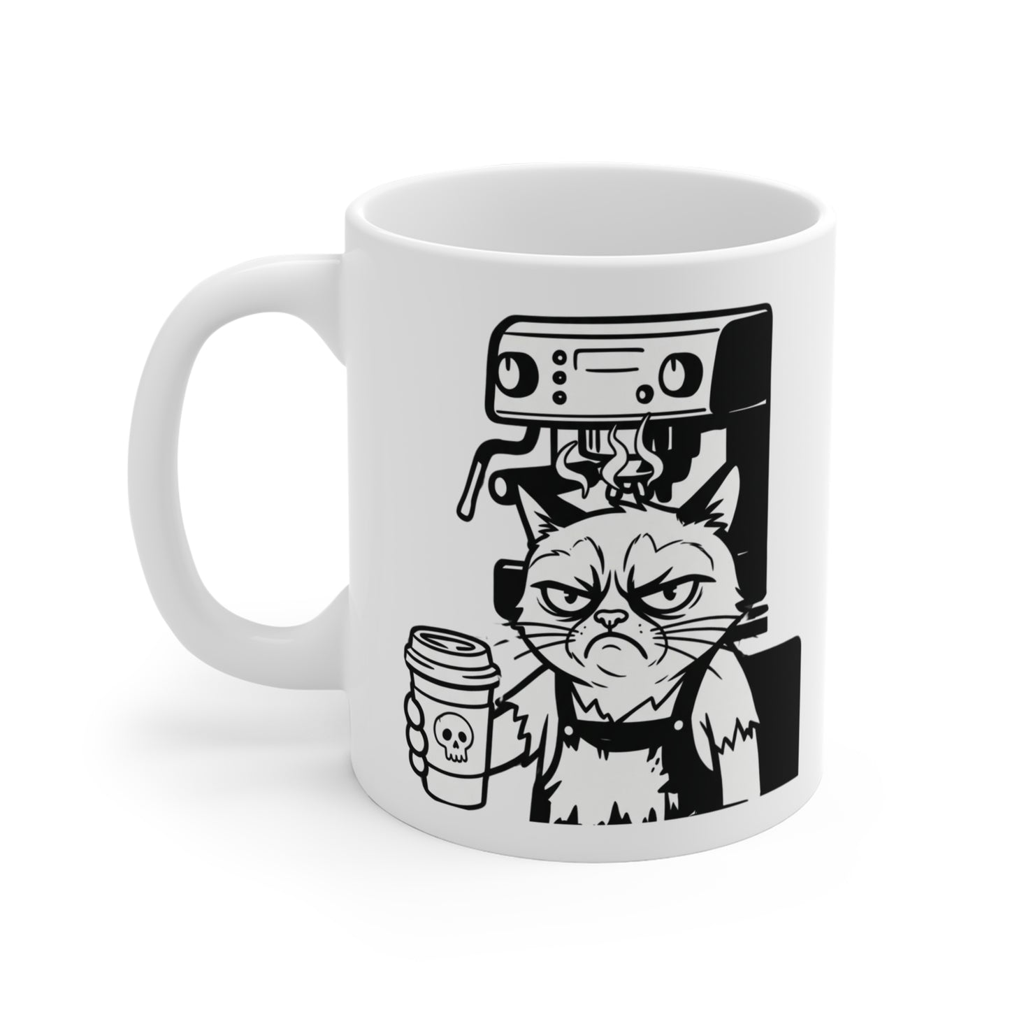 VOID - 11oz Mug — Annoyed Cat Barista Coffee Cup (Funny Coffee Lover Gift)