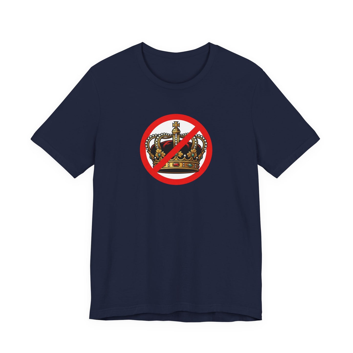 No Kings - Smaller Graphic - Protest Rally T-Shirt — No Crown Prohibition Graphic Tee