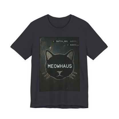 MeowHaus Metal Sign - Cat Graphic Tee — Vintage Cat Head Design