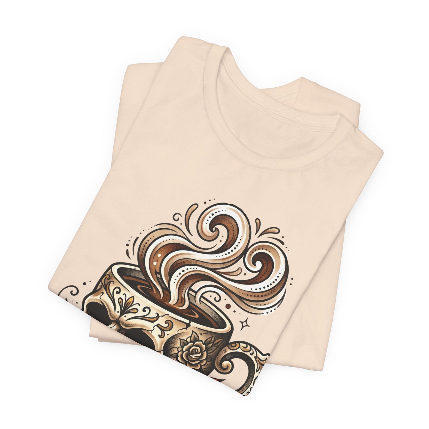VOID - Skull Coffee Tee — "I Like My Nihilism With Sugar and Cream" Graphic T-Shirt