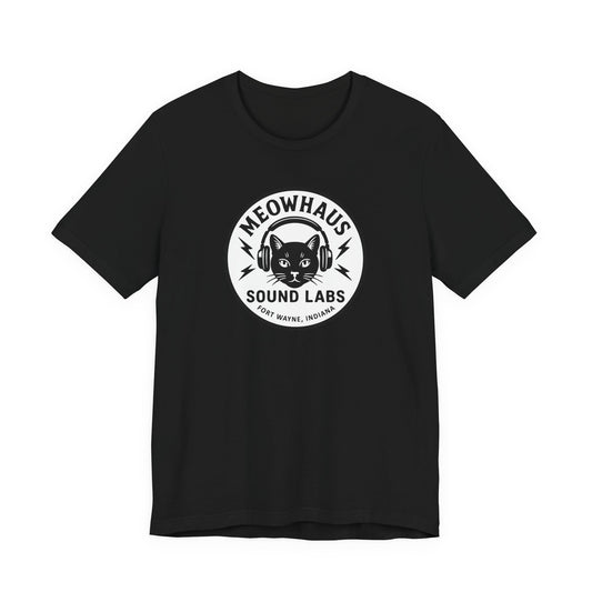 Meowhaus Sound Labs Cat Logo Tee - Fort Wayne Indiana Audio Music Studio School