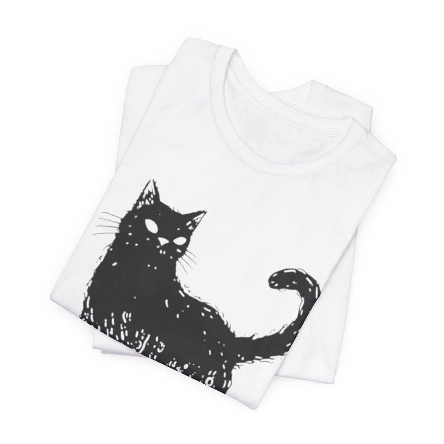 OctoCat Original T‑Shirt — Black Ink Mythical Cat with Octopus Tentacles Graphic Tee