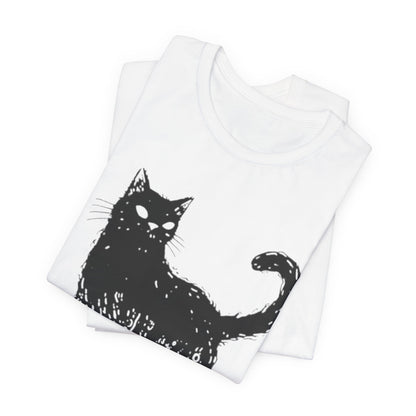 OctoCat Original T‑Shirt — Black Ink Mythical Cat with Octopus Tentacles Graphic Tee