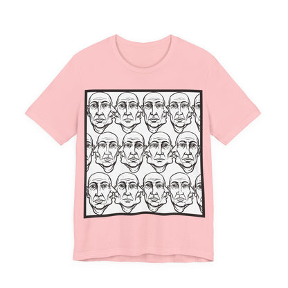 HotGossip - Version 1 - Abstract Repeating Faces Graphic Tee