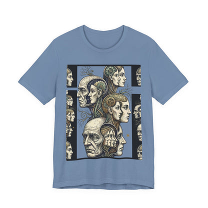 Family Of Thought - "Hearing Voices" - Human Mind Anatomy Tee — Vintage Phrenology Art T‑Shirt