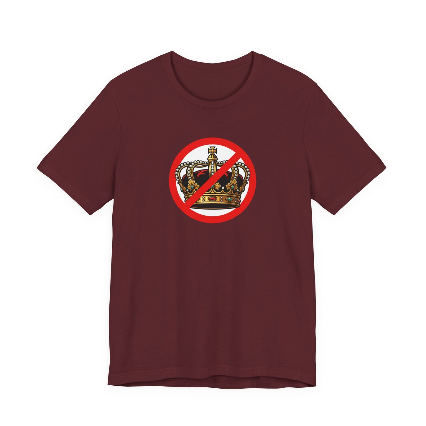 No Kings - Smaller Graphic - Protest Rally T-Shirt — No Crown Prohibition Graphic Tee