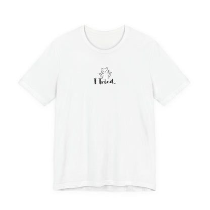 VOID - Cute Cat "I Tried." Minimalist Graphic Tee