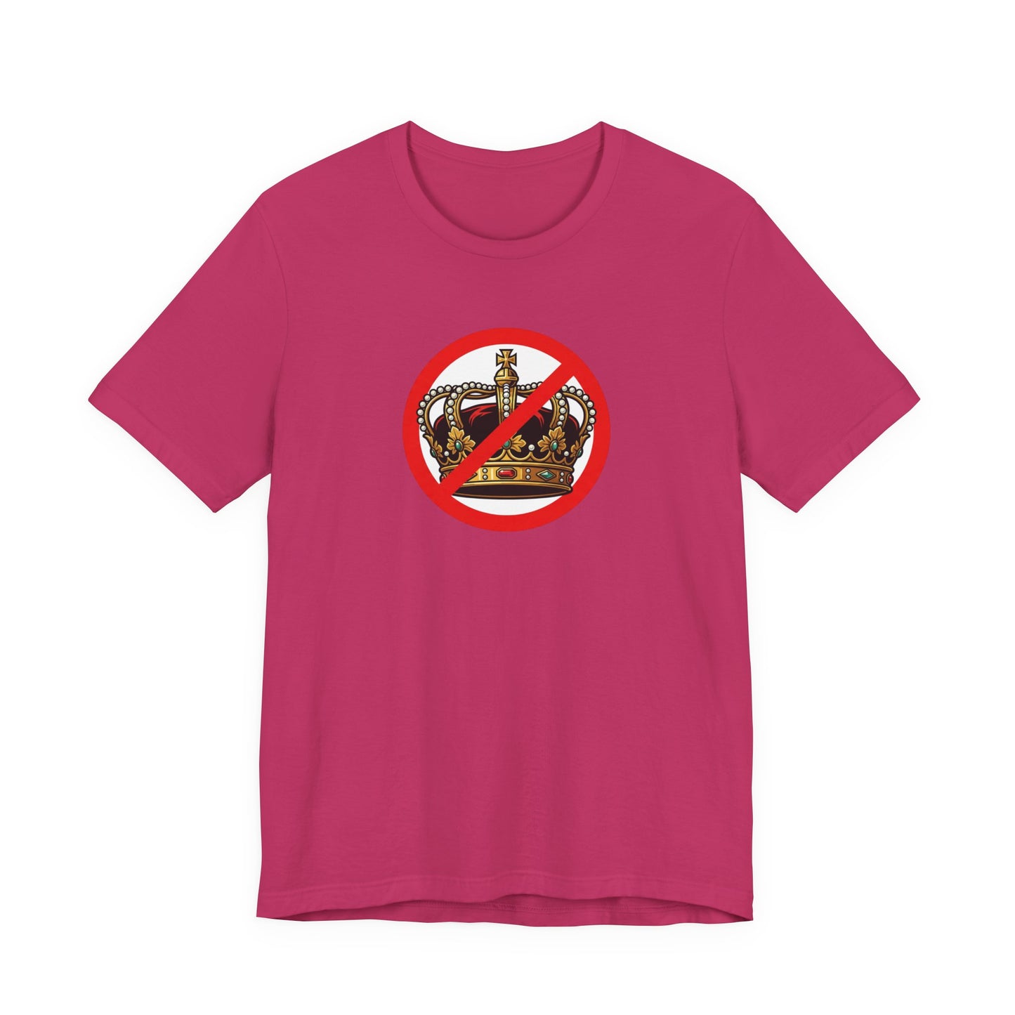 No Kings - Smaller Graphic - Protest Rally T-Shirt — No Crown Prohibition Graphic Tee