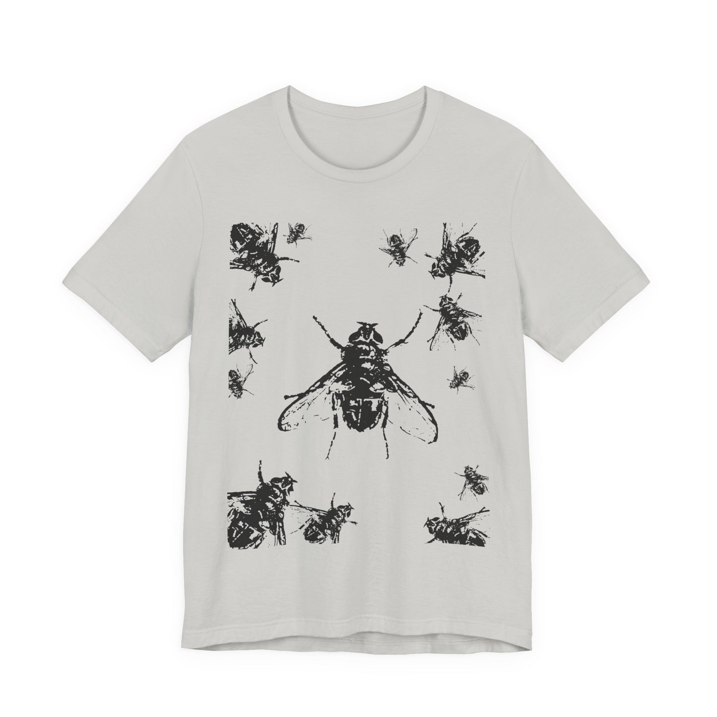Flies Flies Flies! Graphic Tee — Rock'n'Roll Insect Illustration T-Shirt