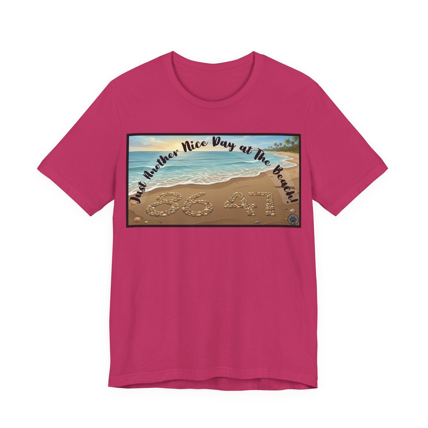 Beach Tee - Horizontal V1 – "Another Nice Day at the Beach" Sand Design
