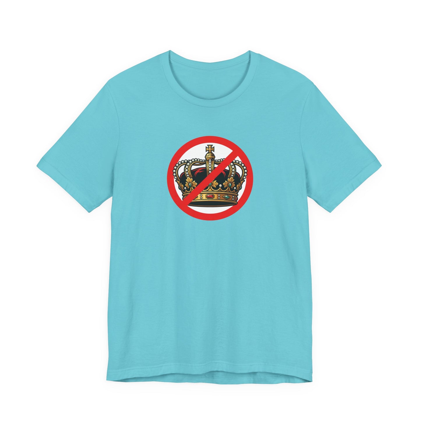 No Kings - Smaller Graphic - Protest Rally T-Shirt — No Crown Prohibition Graphic Tee