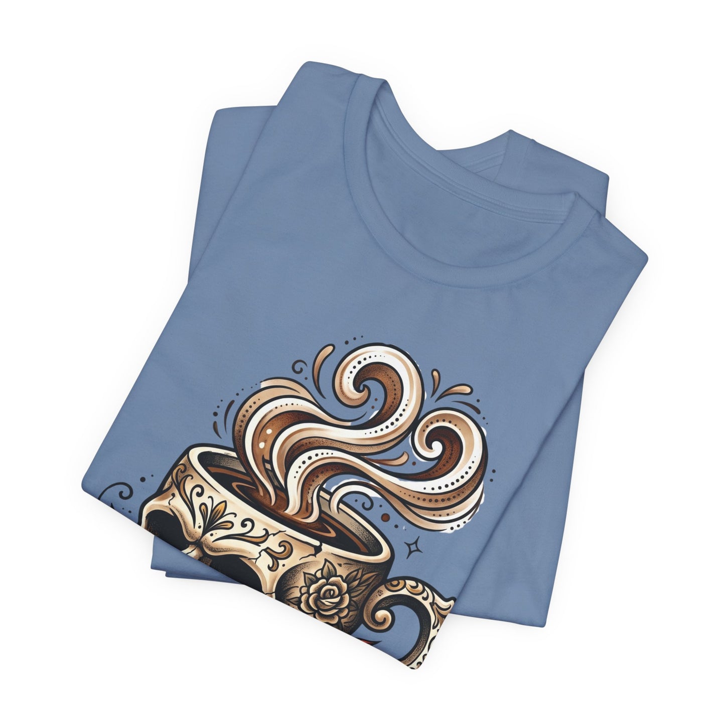 VOID - Skull Coffee Tee — "I Like My Nihilism With Sugar and Cream" Graphic T-Shirt