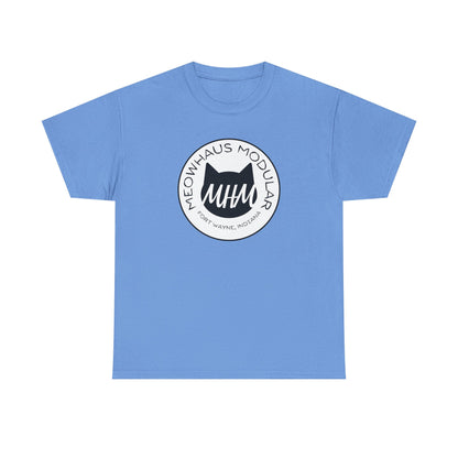 Meowhaus Modular Graphic Tee — Circular Logo Cat Design