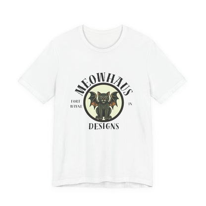 MHD - Emblem - Vintage Tattoo Cat Bat Logo Tee — “Meowhaus Designs” Graphic T-Shirt