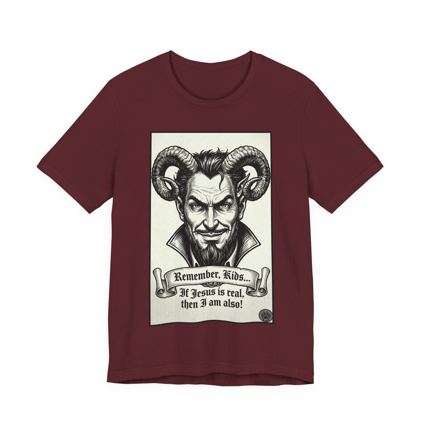 BLZB - Devil Illustration Tee – “Remember Kids... ” Graphic T‑Shirt