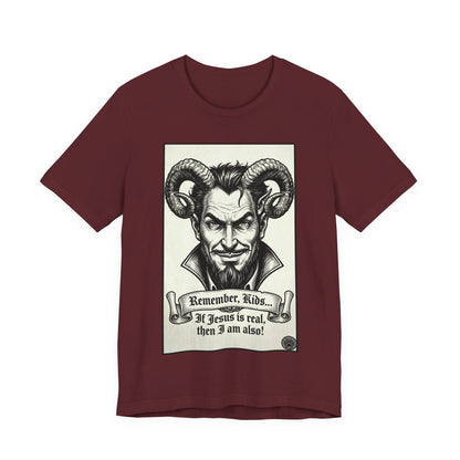 BLZB - Devil Illustration Tee – “Remember Kids... ” Graphic T‑Shirt