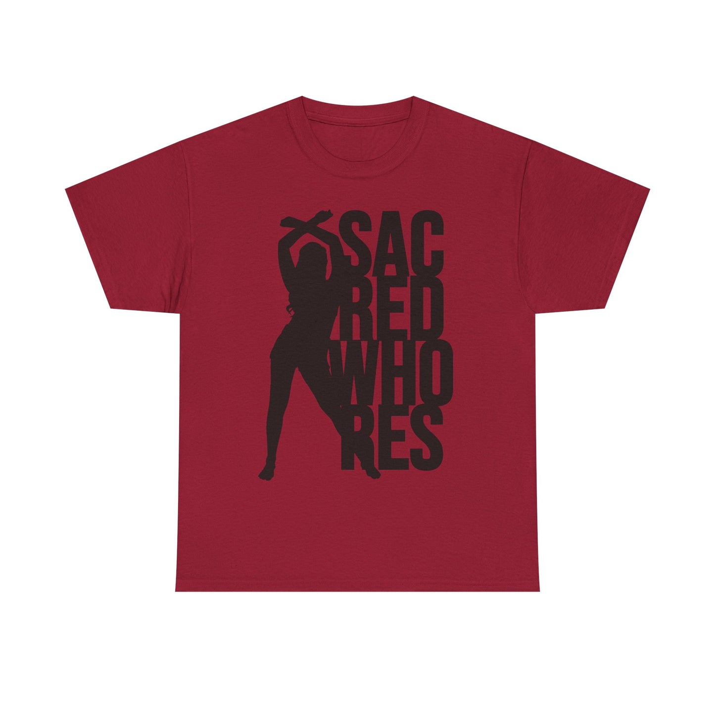 Sacred Whores Graphic Tee — Bold Silhouette Statement Shirt