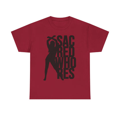 Sacred Whores Graphic Tee — Bold Silhouette Statement Shirt