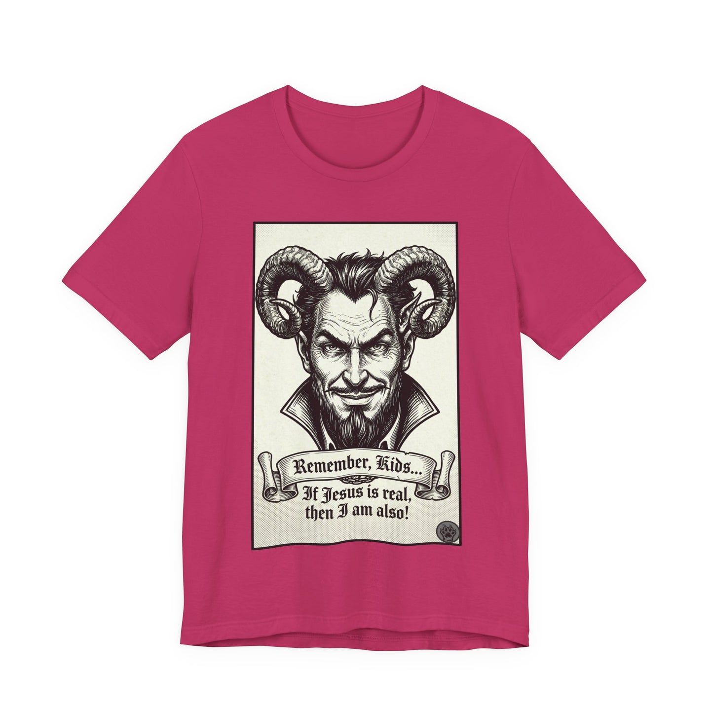 BLZB - Devil Illustration Tee – “Remember Kids... ” Graphic T‑Shirt