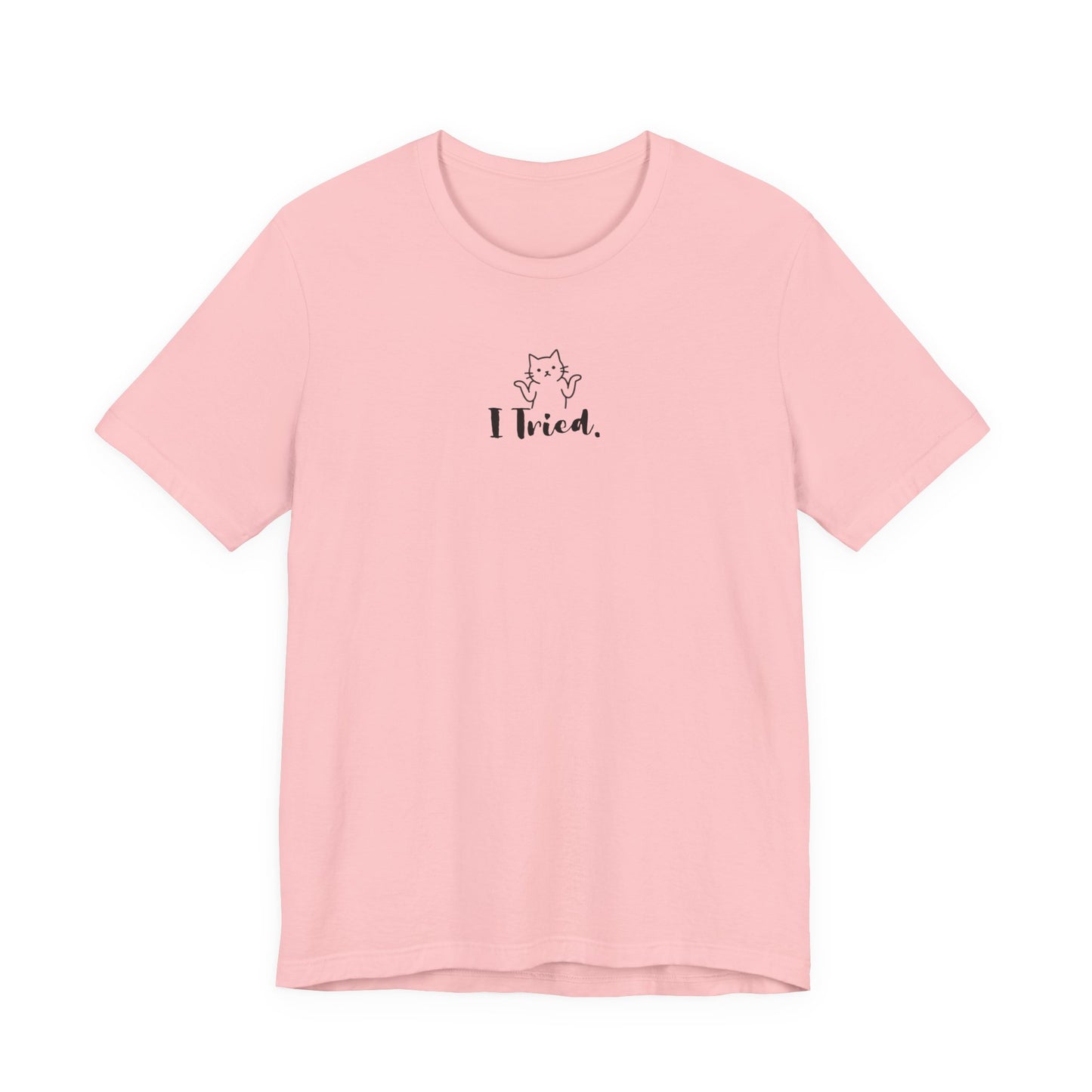 VOID - Cute Cat "I Tried." Minimalist Graphic Tee
