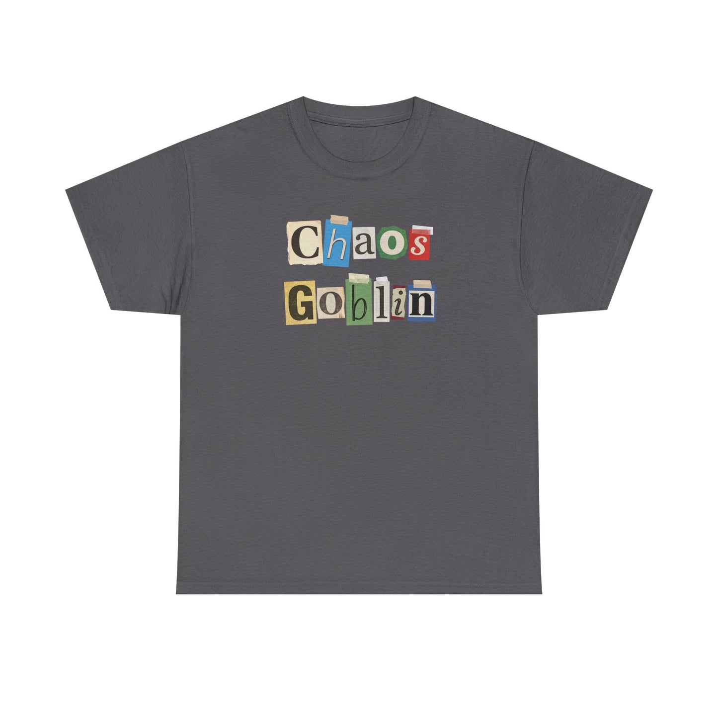 Chaos Goblin T-Shirt – Ransom Note Graphic Tee