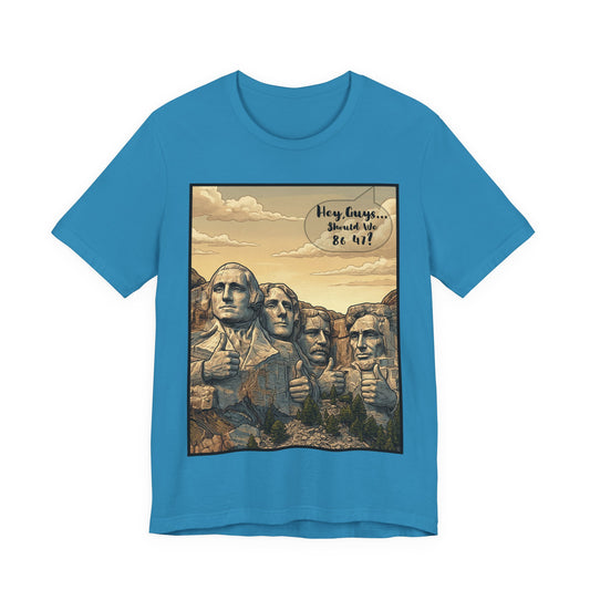 Mount Rushmore Thumbs Up Tee — Vintage Patriotic Graphic T-Shirt - Voice of God
