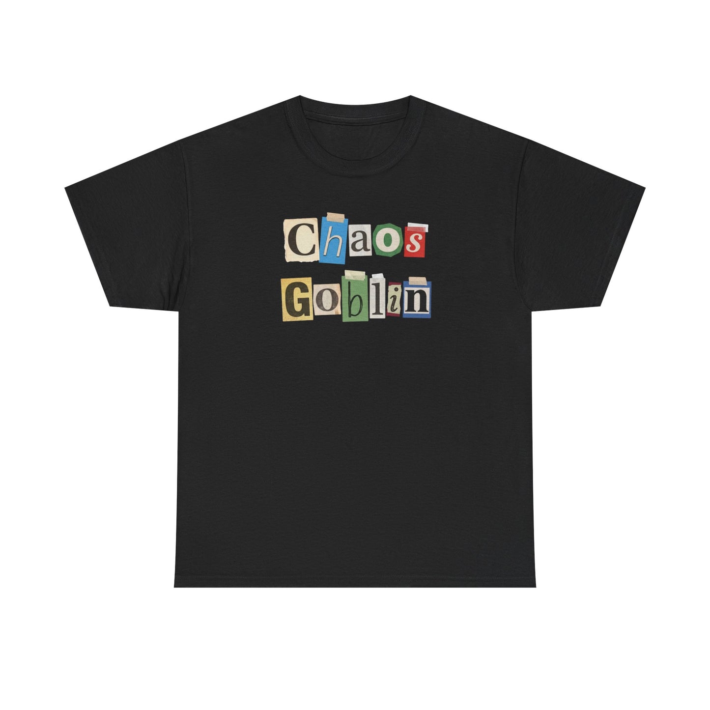 Chaos Goblin T-Shirt – Ransom Note Graphic Tee