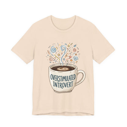 VOID - Overstimulated Introvert Coffee Tee — Cute Coffee Mug Graphic T-Shirt