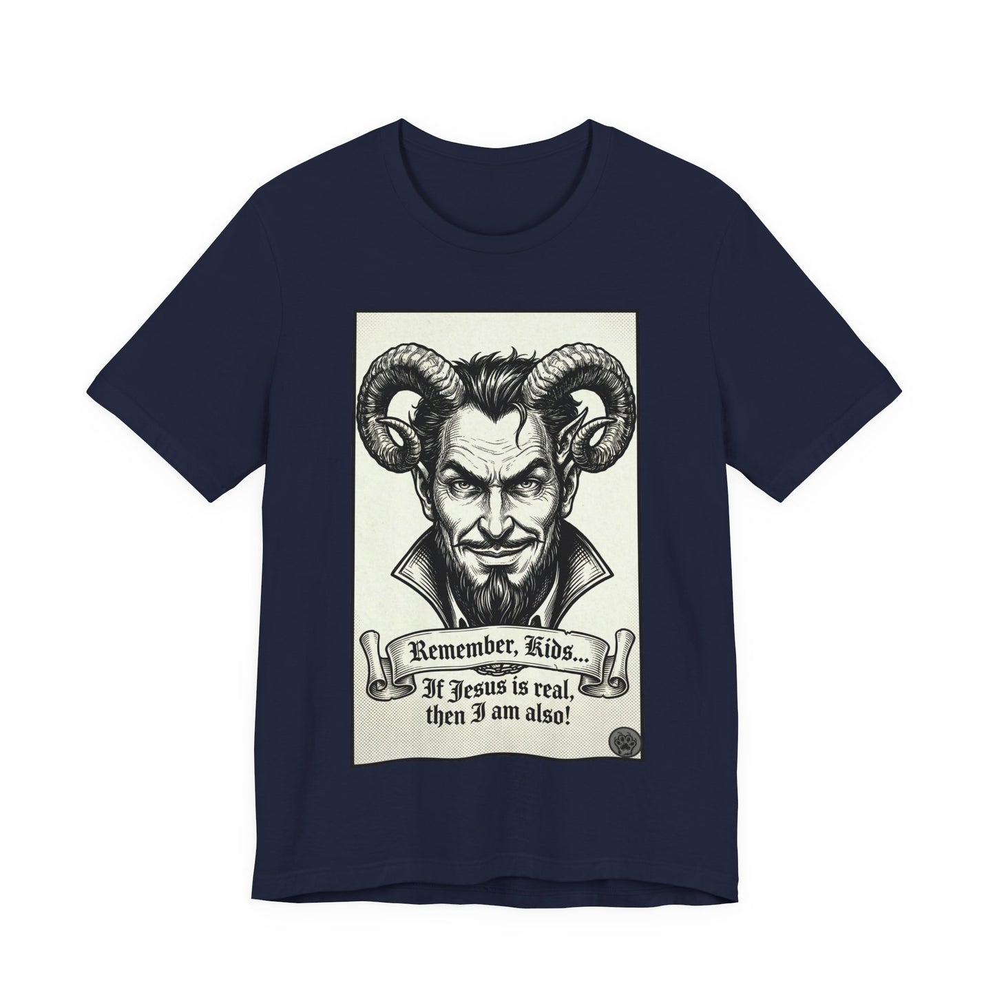 BLZB - Devil Illustration Tee – “Remember Kids... ” Graphic T‑Shirt