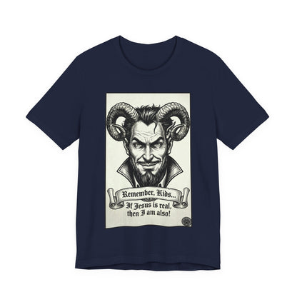 BLZB - Devil Illustration Tee – “Remember Kids... ” Graphic T‑Shirt