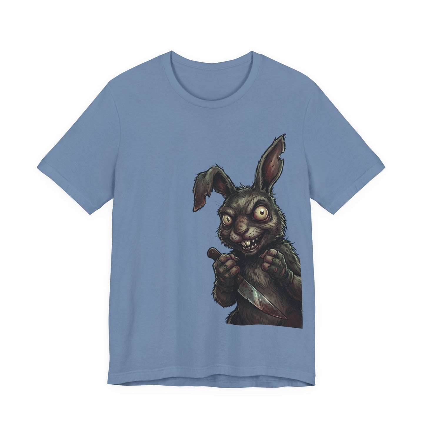 Creepy Killer Bunny T-Shirt — Horror Rabbit Graphic Tee