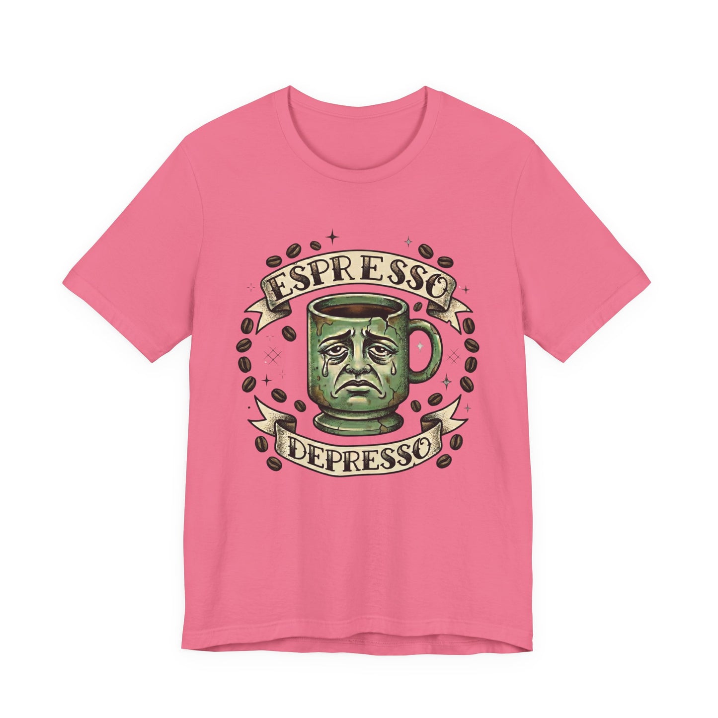 VOID - Espresso Depresso Coffee Tee – Funny Coffee Mug Graphic T-Shirt
