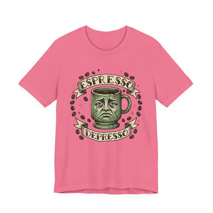 VOID - Espresso Depresso Coffee Tee – Funny Coffee Mug Graphic T-Shirt