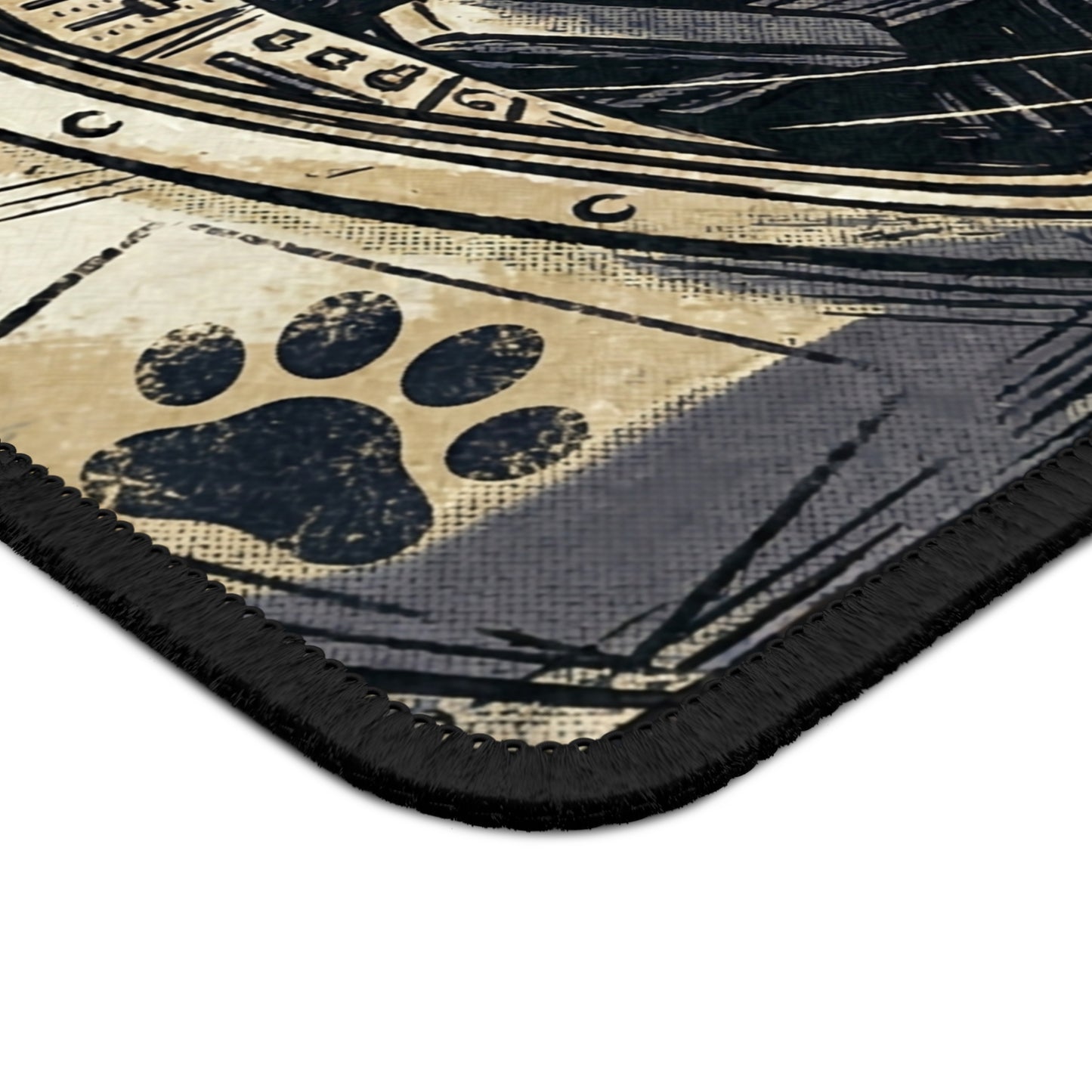 SpaceCat - Coming to the Rescue! - Astronaut Cat Gaming Mouse Pad — Space Pilot Cat Desk Mat