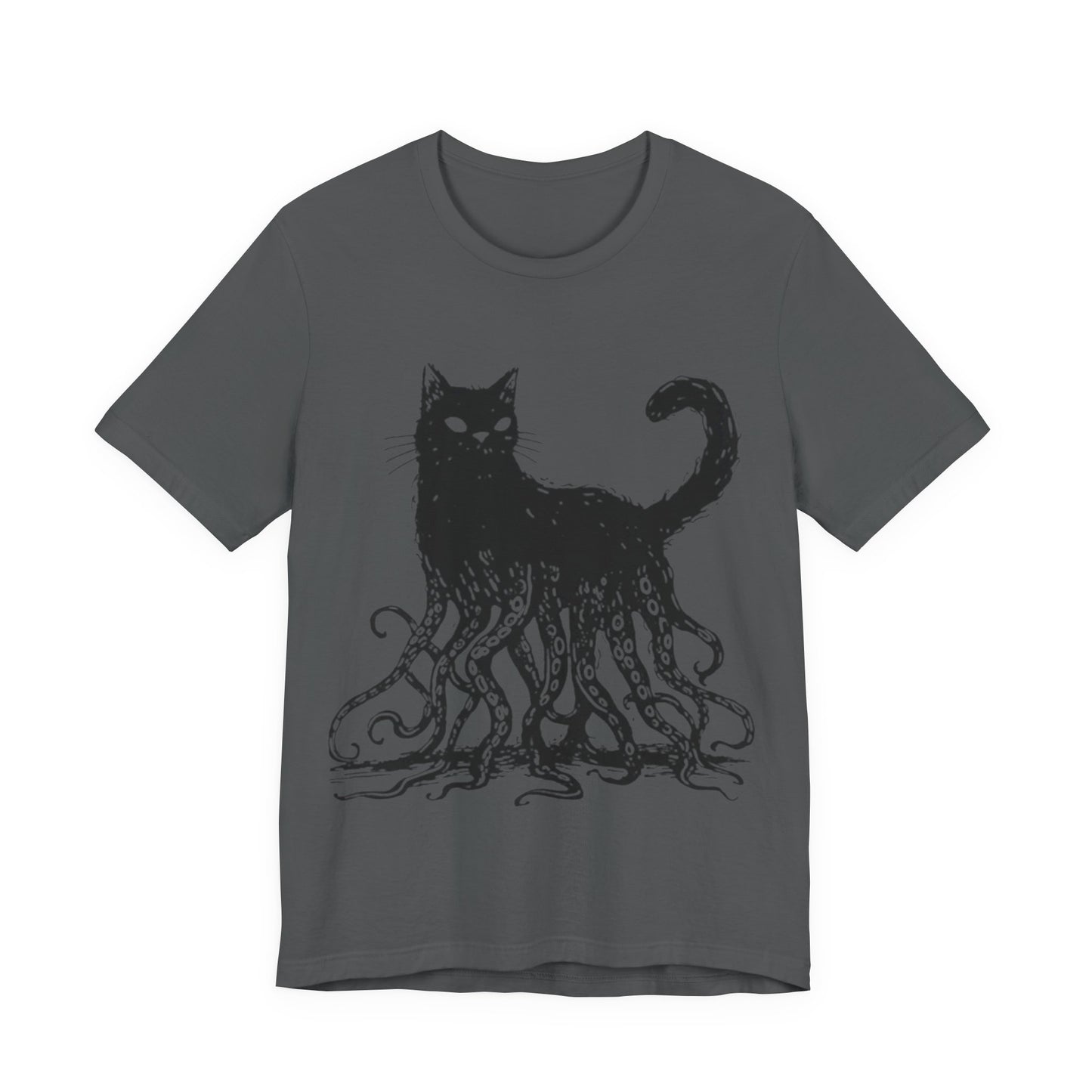 OctoCat Original T‑Shirt — Black Ink Mythical Cat with Octopus Tentacles Graphic Tee