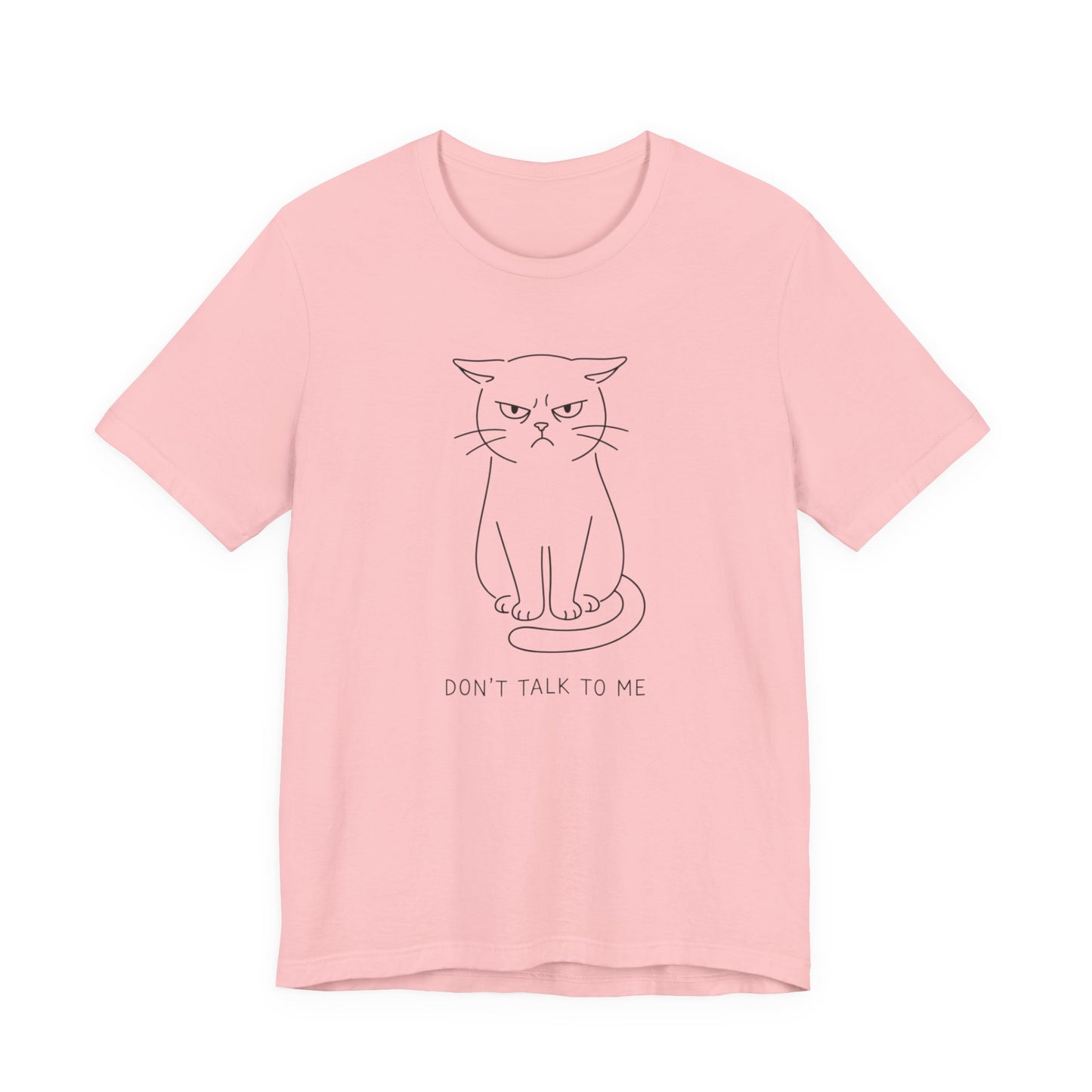 VOID - Don’t Talk To Me Cat T-Shirt — Grumpy Kitten Minimal Line Art Tee