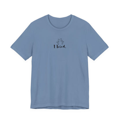 VOID - Cute Cat "I Tried." Minimalist Graphic Tee