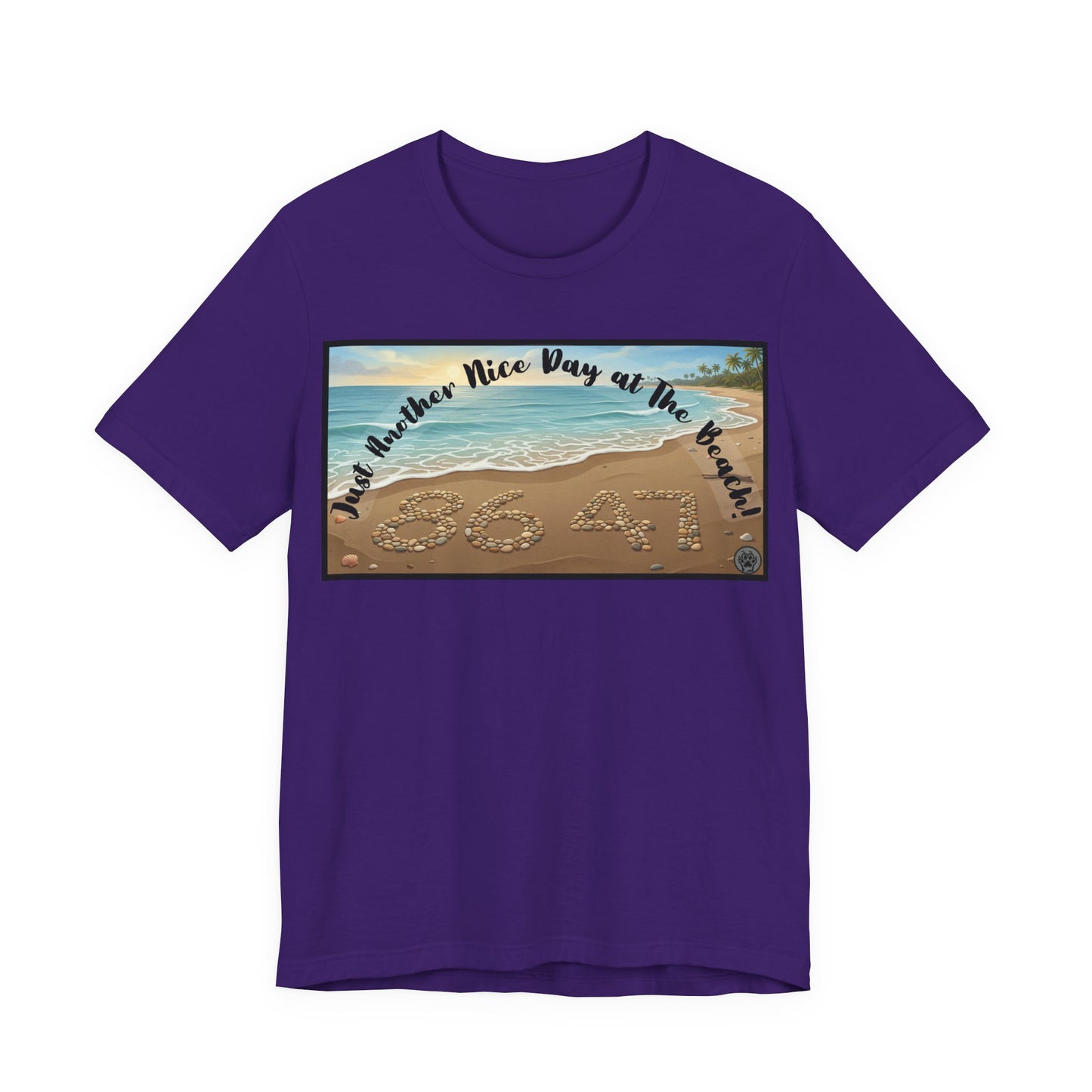 Beach Tee - Horizontal V1 – "Another Nice Day at the Beach" Sand Design