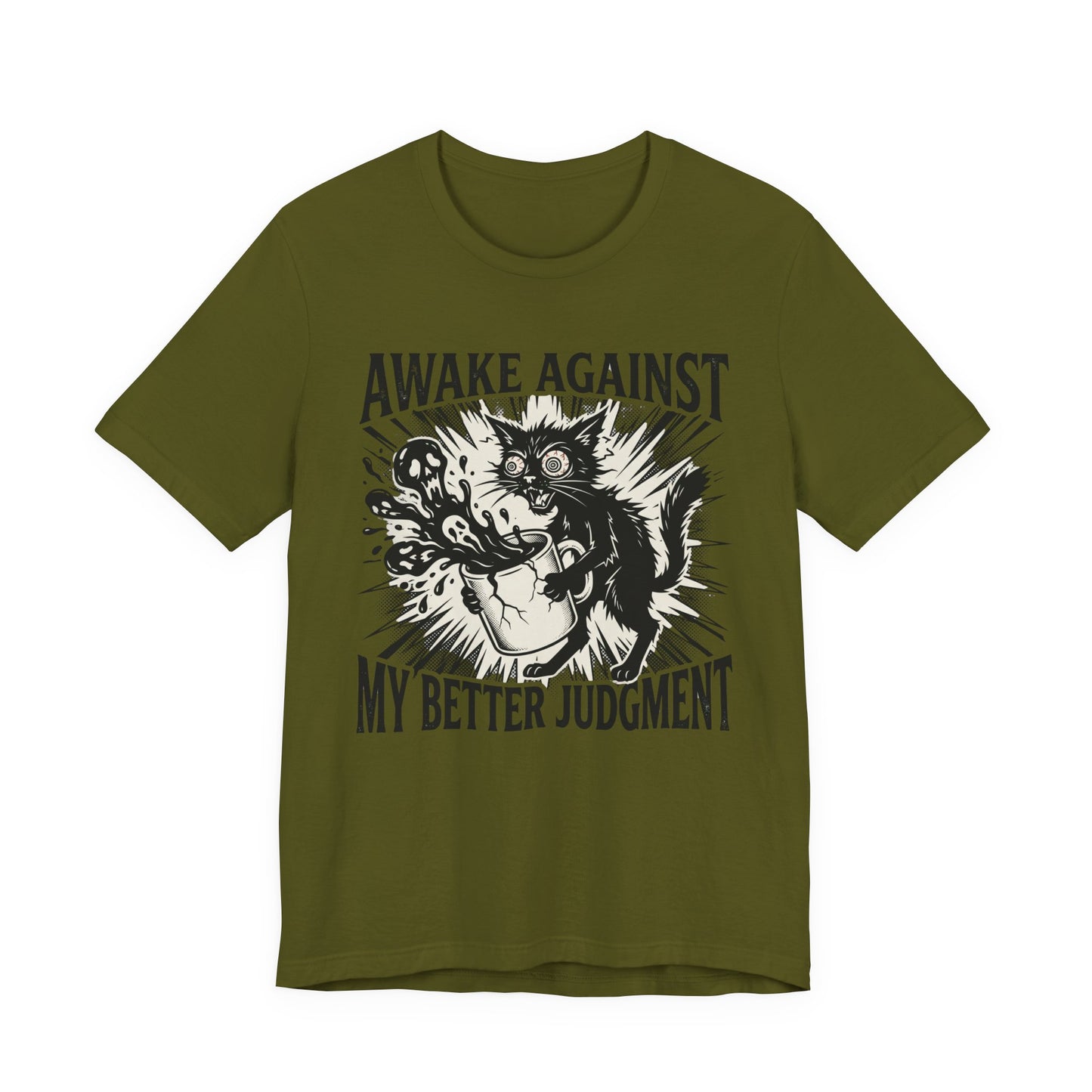 VOID - 'Awake Against My Better Judgment' Coffee Cat Graphic Tee