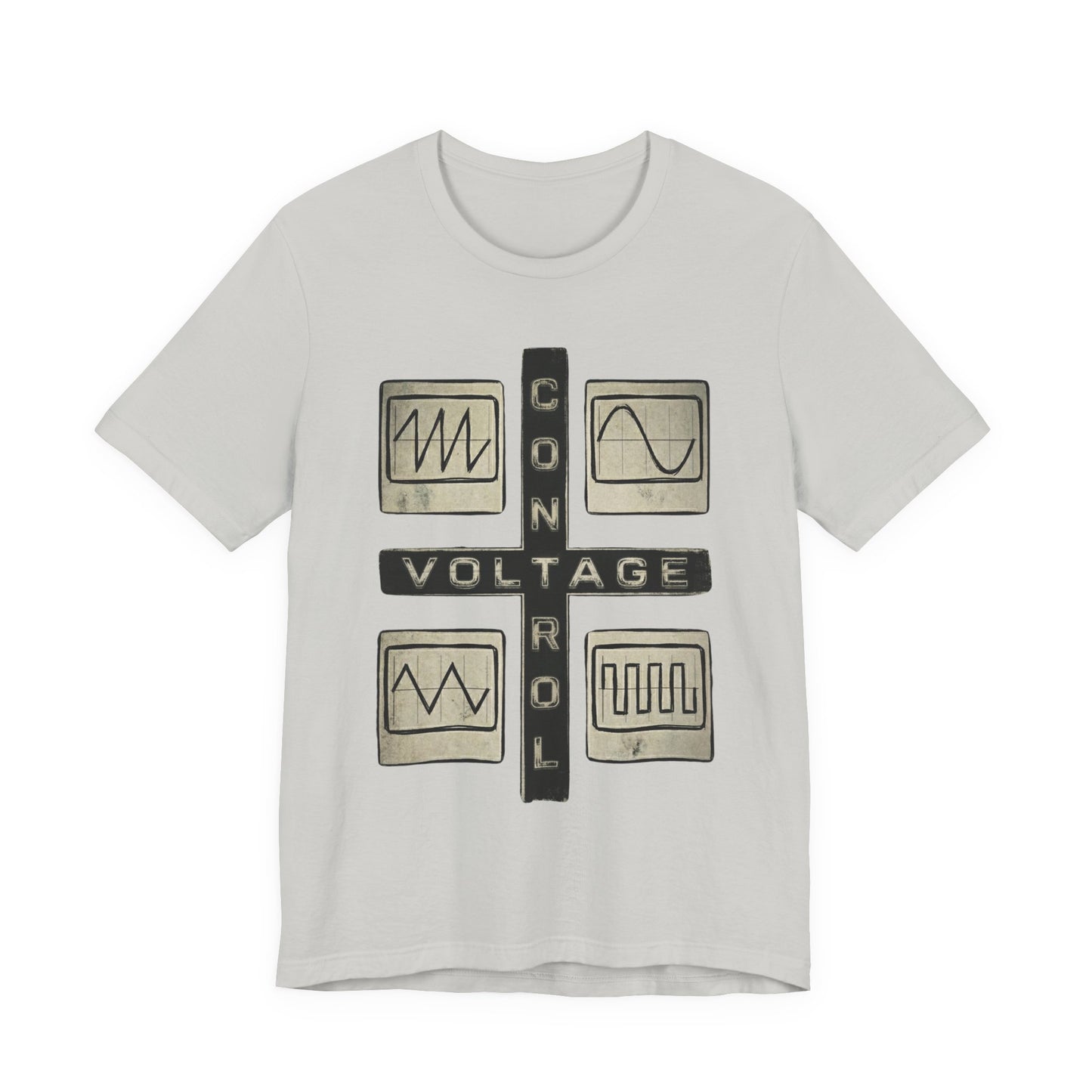 CV Control Voltage Modular Analog Synth Tee — Retro Oscilloscope T-Shirt