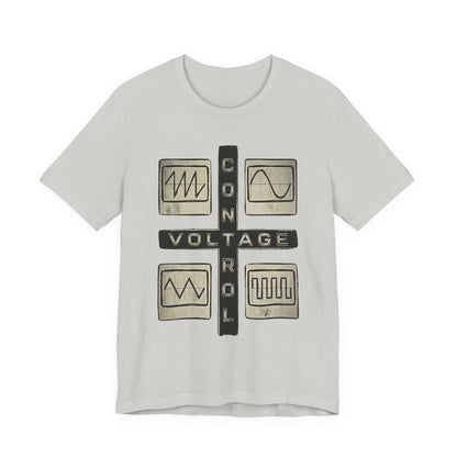 CV Control Voltage Modular Analog Synth Tee — Retro Oscilloscope T-Shirt